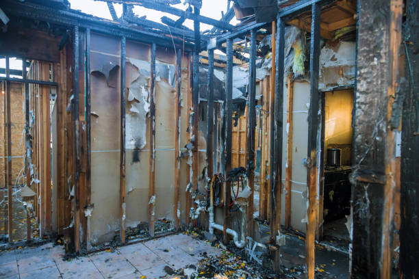 Professional Emergency Fire Cleanup technician working in Pinebluff, NC